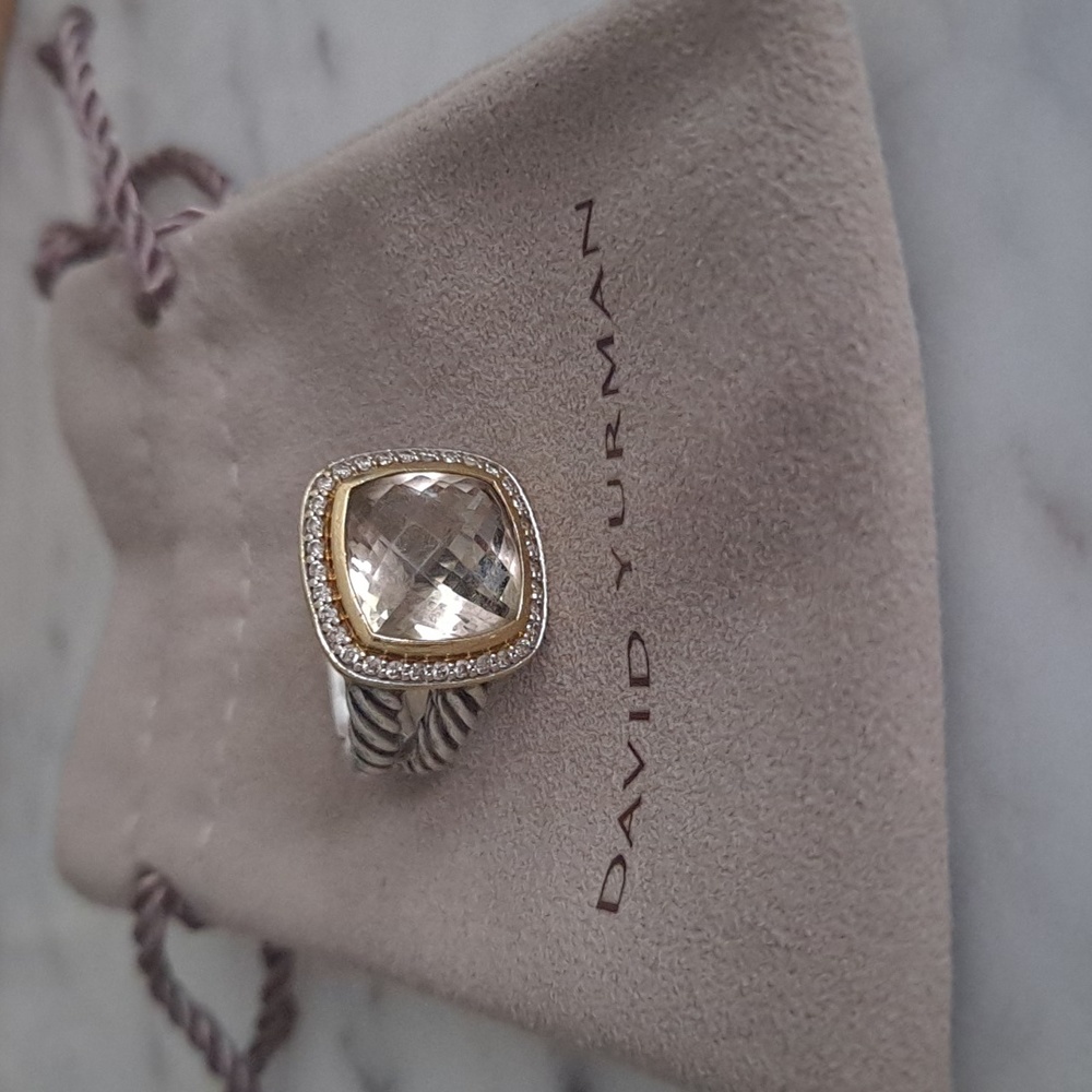 Authentic David Yurman Albion ring, Prasiolite - Picture 1 of 17